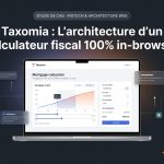 Étude de cas d'architecture logicielle et développement FinTech Nuxt 4 pour la plateforme Taxomia par l'agence web NOURANIOS.